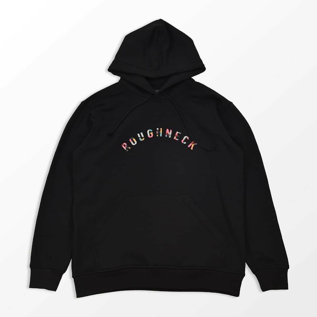 Sweater Hoodie Roughneck 1991 Hitam Putih