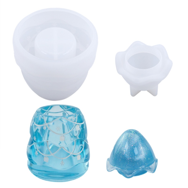 SIY Crystal Box Mold for Resin Jewelry Box Resin Mold Silicone Storage Box Epoxy Casting Mold for DIY Jewelry Container