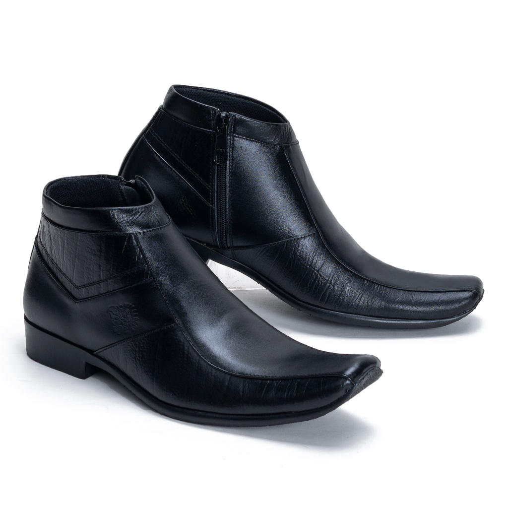 Sepatu Boot Pria Kulit Asli Model Formal Hand Made Outsole Rubber Anti Slip 0321