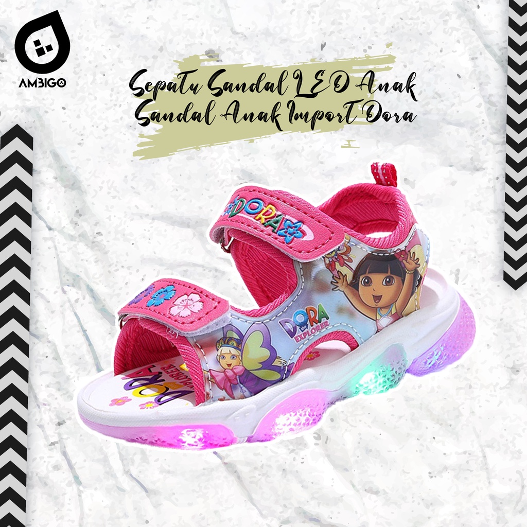 Sandal Sendal Anak Laki-laki Sandal LED Motif JPR-007 Sandal Sendal Import Anak