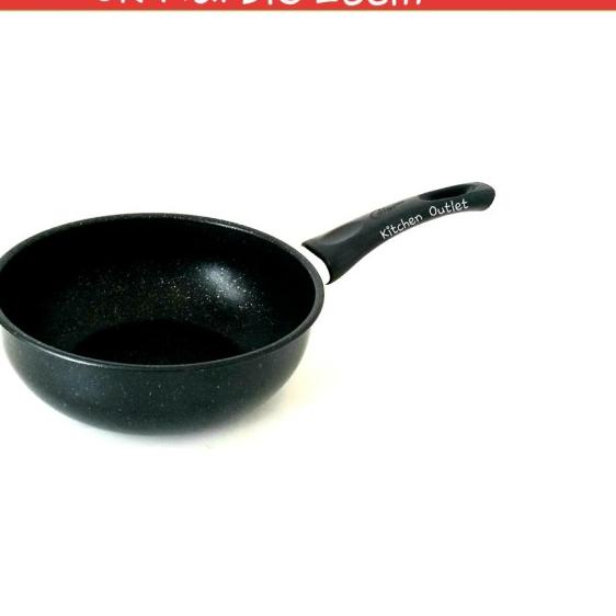18Cm Panci Anti Lengket Wok Non Stick Wok Pan Marble