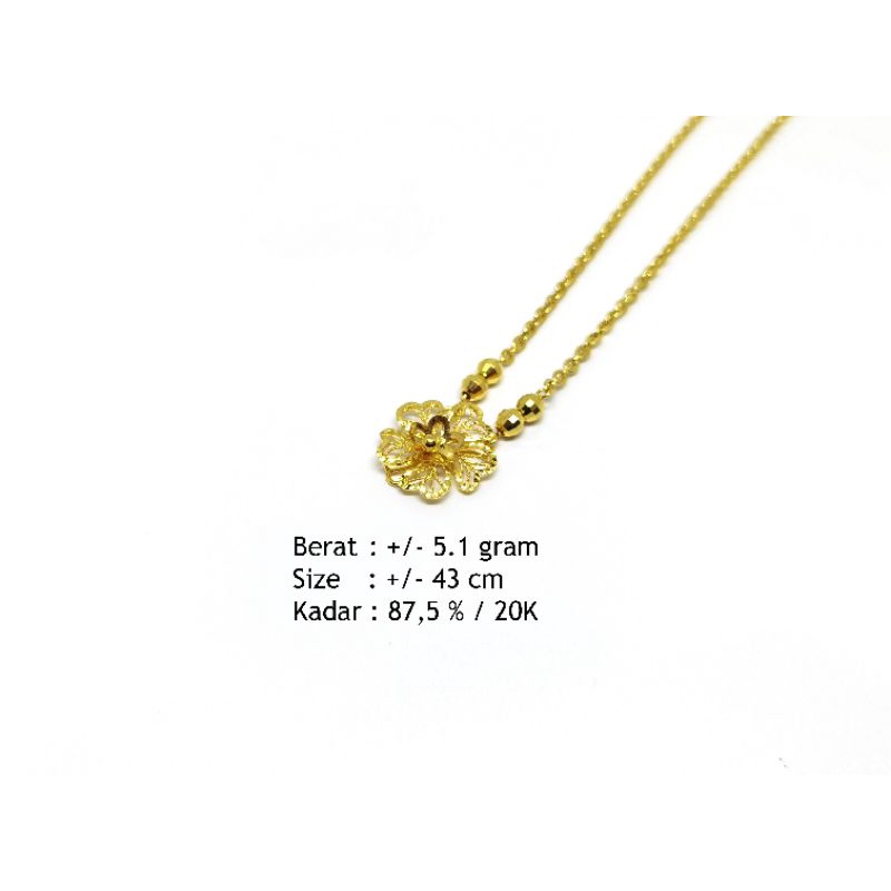 Kalung liontin fusion bunga 875