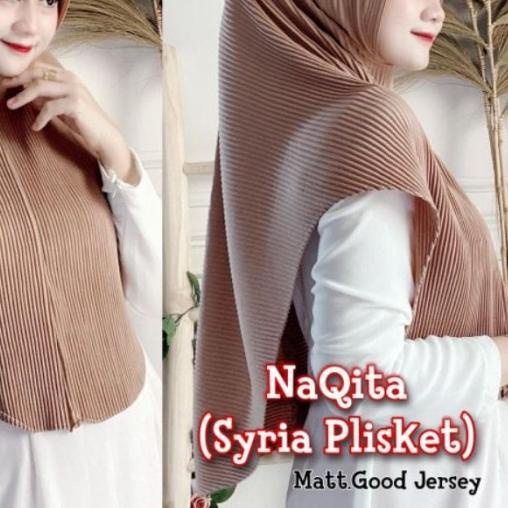 Hijab Instan Jilbab Instan syria Naqita Plisket Jersey - abutua