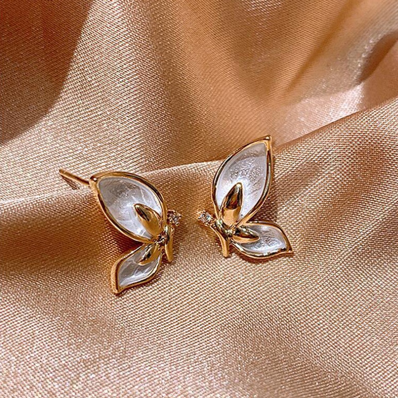 Butterfly Anting Bentuk Kupu-Kupu Warna Permen Untuk Wanita