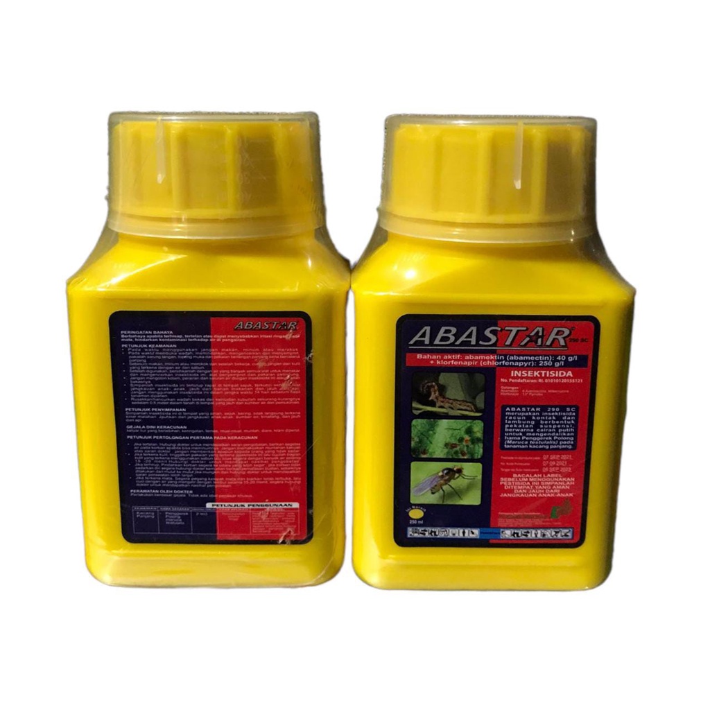 Insektisida Abastar 250ml Mengendalikan Hama Ulat Belalang Penggerek Dll Abamectin 40gr/l Chlorfenapyr 250 gr/l 100% Original  Demolish 18 EC Stadium 18 EC Abacel 18EC DK Fenzo 100 g/l