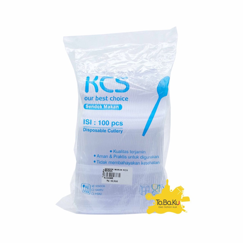 Sendok Makan plastik KCS Bening
