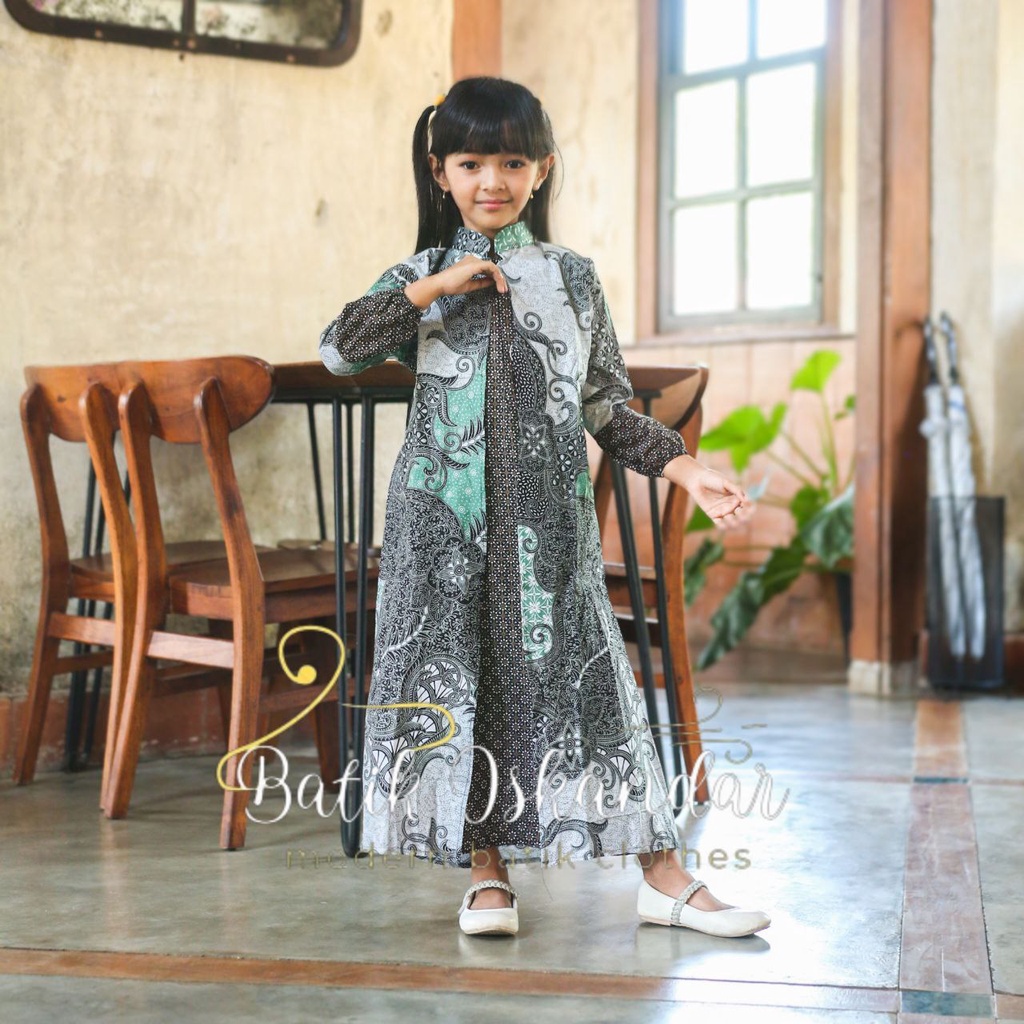 COUPEL GAMIS FAMILI Batik keluarga ,SARIMBIT IBU AYAH DAN ANAK