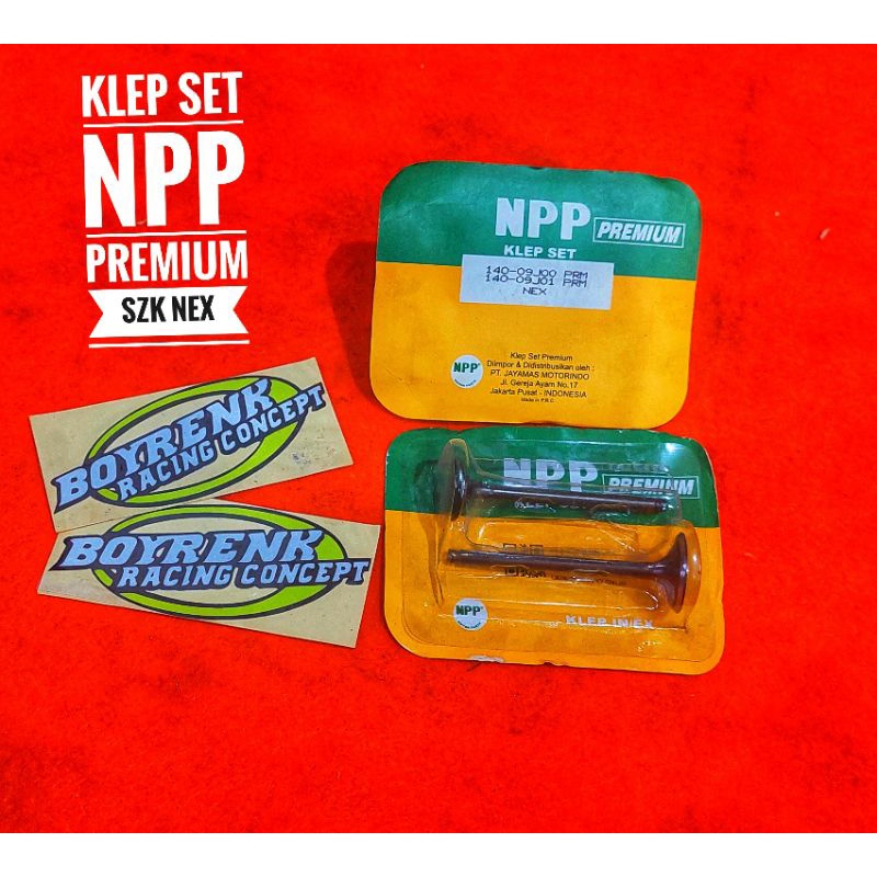 KLEP SET / PAYUNG KLEP SUZUKI NEX SET IN EX NPP PREMIUM - BOYRENK RACING