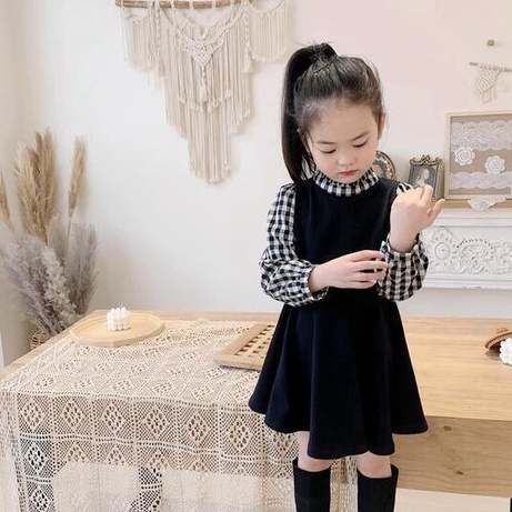 babyfit TUWEI dress lengan panjang anak perempuan baju formal anak import fd-928