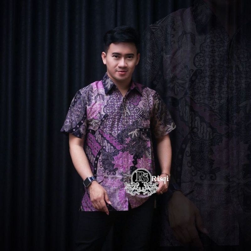 Baju Batik Pria Katun Premium Pendek and Panjang Seragam Motif Terbaru size M L XL XXL