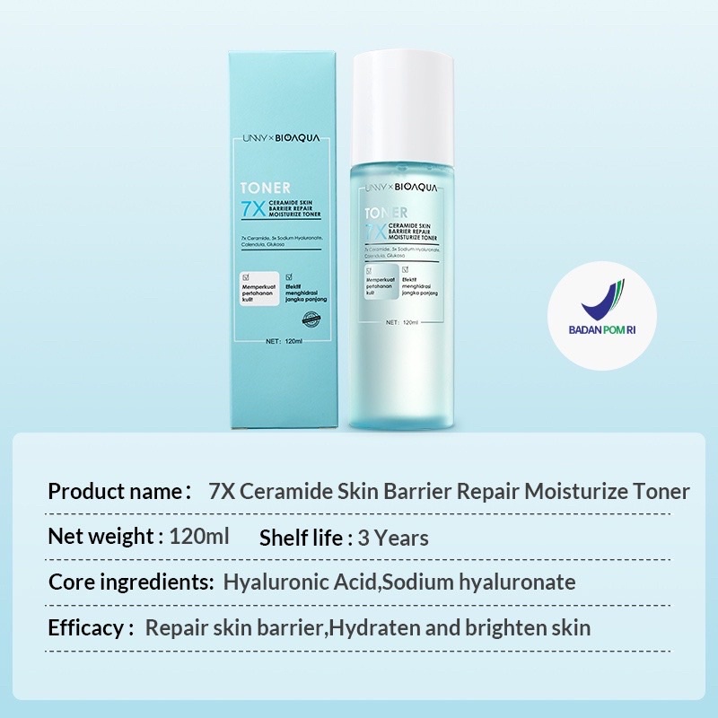 BIOAQUA 7X Ceramide Skin Barrier Toner 120ml