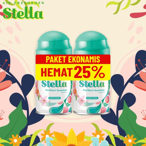 STELLA Parfum'ist Matic Refill 2X225ml I Pengharum Ruangan I Multipack