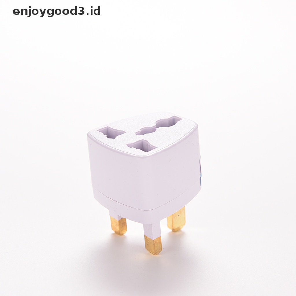 (Rready Stock) 1 PC Adaptor Converter Plug AU EU Ke UK AC Power Universal Warna Putih Untuk Travel