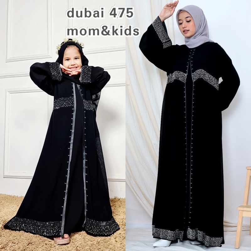 gamis abaya jetblcak swarosky blink miz sifon saudi Dubai 475