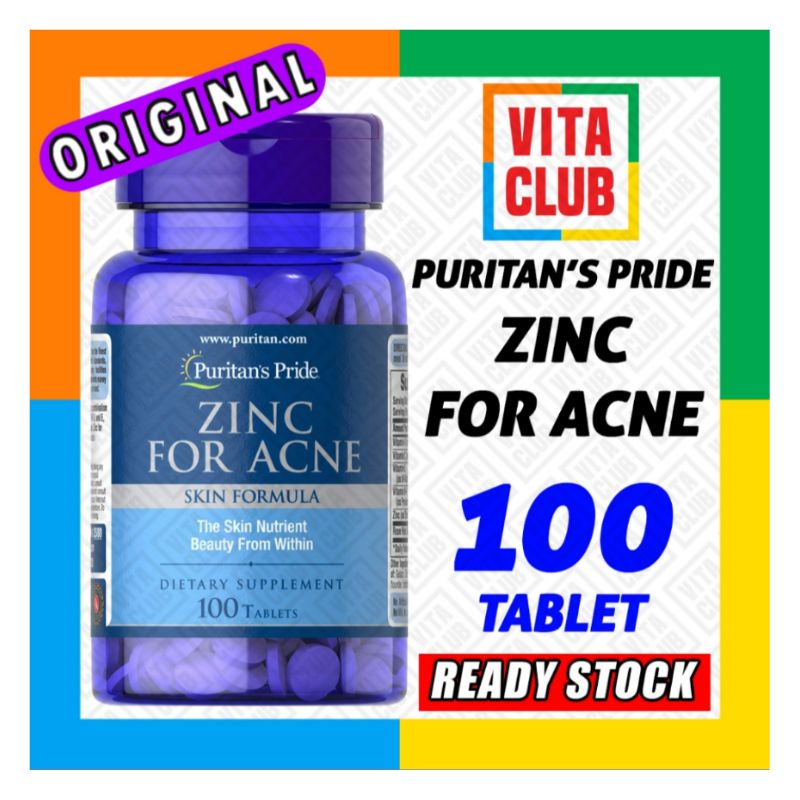 Jual Puritan Pride Zinc For Acne 100 Tablet Puritans Kulit Tubuh Jerawat Shopee Indonesia 7384