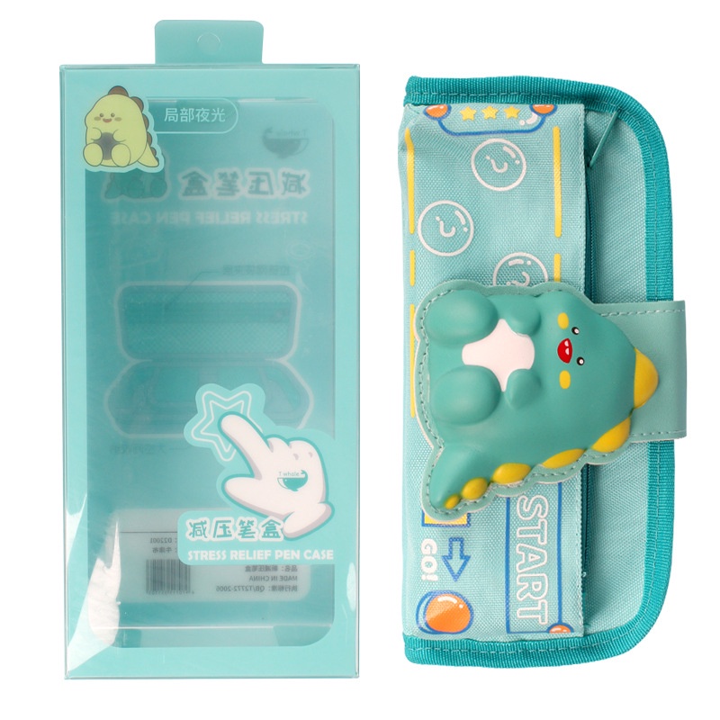 Gelasa Kotak Pensil Canvas Anak 3D Squishy