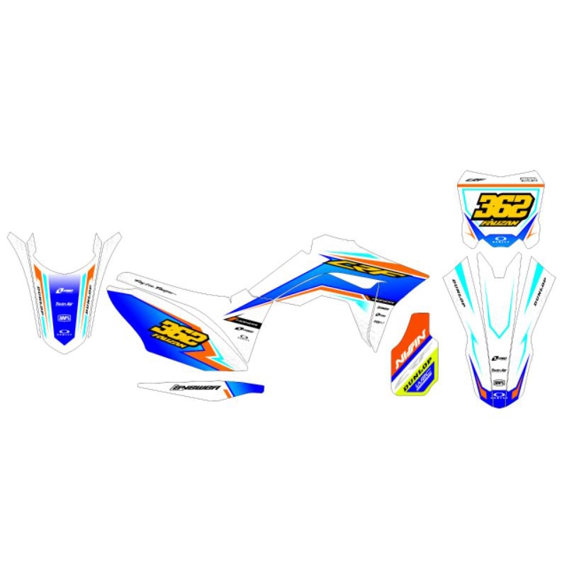 DECQL STIKER MOTOR CRF BAHAN HOLOGRAM BISA CUSTOM