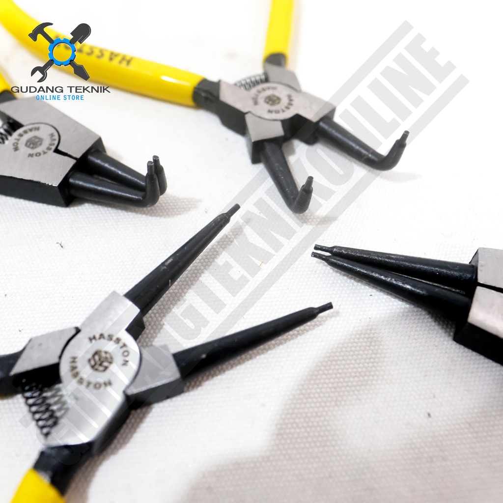 Tang Snapring 6&quot; Internal External Lurus Bengkok HASSTON PROHEX / Tang Snap Ring 6 Inch Circlip Pliers