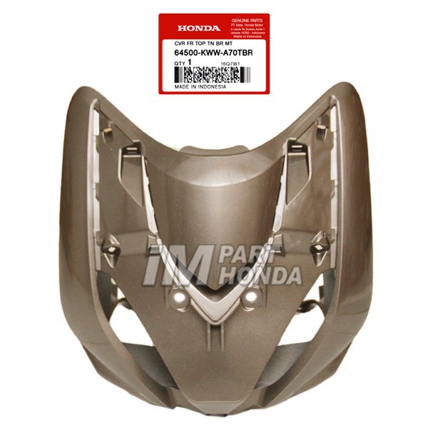 64500-KWW-A70TBR Cover Front Panel Tameng Depan Revo 110 DX Coklat