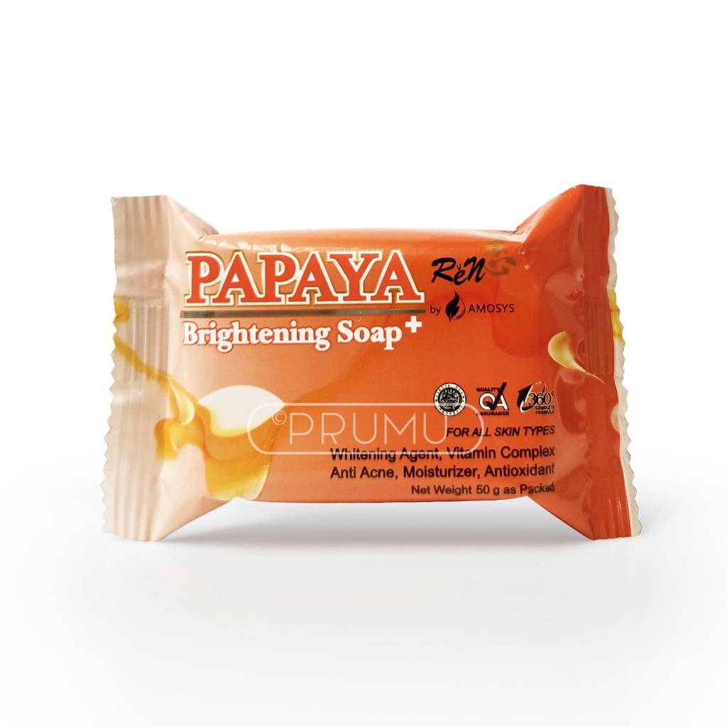 Ren Papaya Brightening Soap 50gram - Sabun Papaya - Papaya Soap - Sabun Muka - Papaya Ren Gold