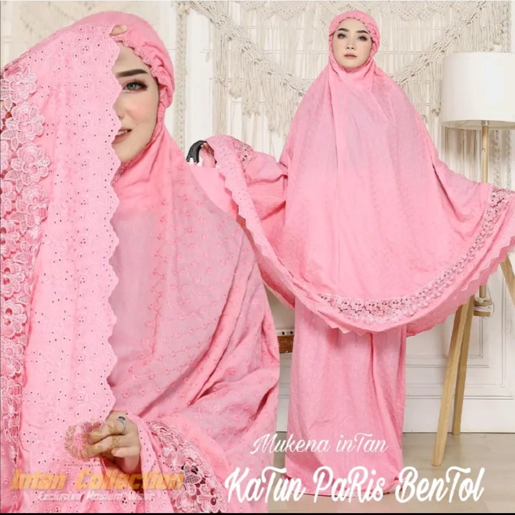 Mukena Katun Paris Bentol Warna
