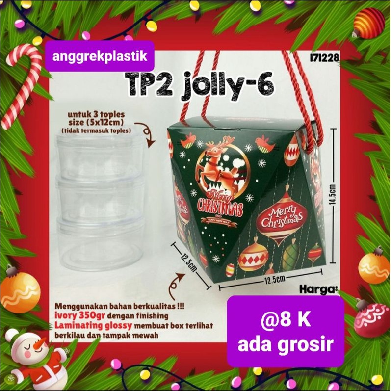 

dus box toples kue kering Natal Christmas Jolly 6