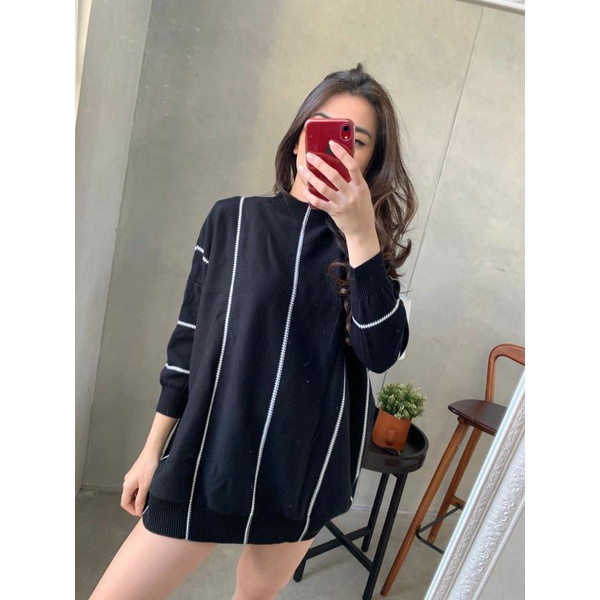 NOONA OVERSIZE TOP - ATASAN KATUN RAJUT WANITA