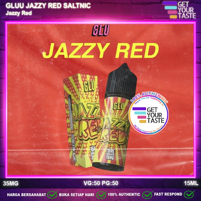 Jual Liquid GLU Jazzy Red Salt Nic 15ML Saltnic by Fathiba x FVS x TNT