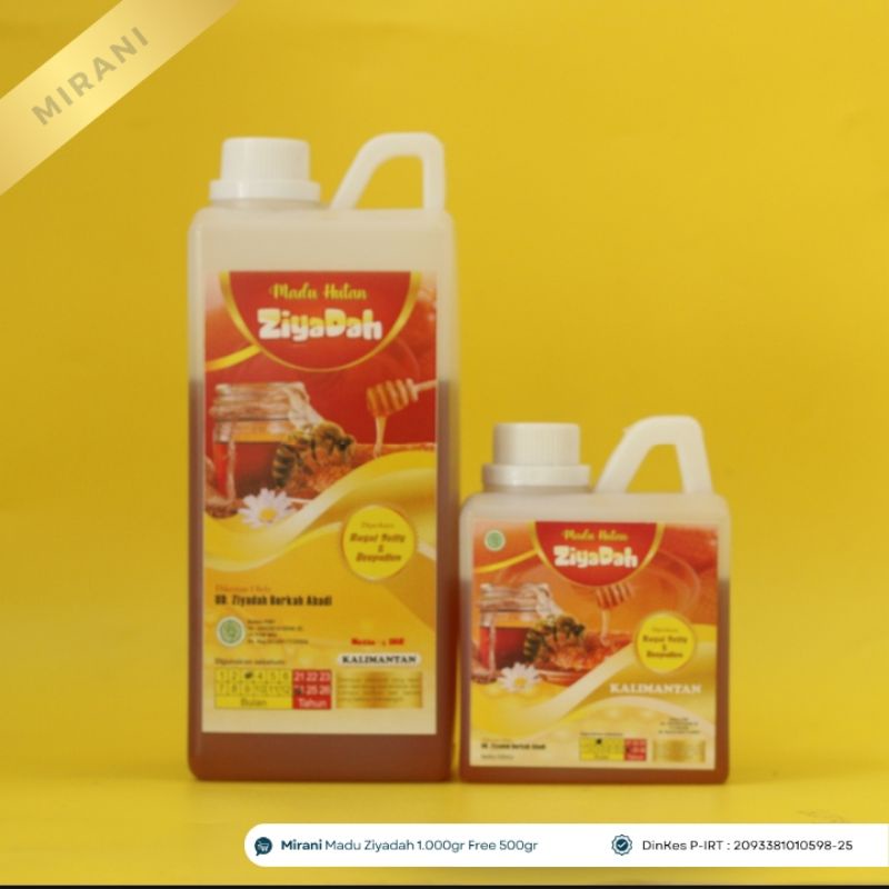 

Madu Ziyadah - Madu Kalimantan 1000gr Free 500gr (1500gr) ORANGE