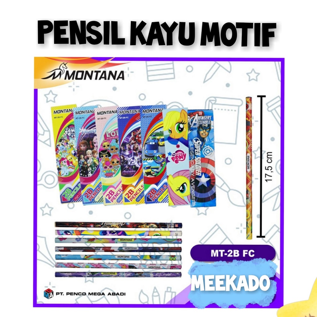 

Pensil Kayu Karakter Lucu Montana Meekado