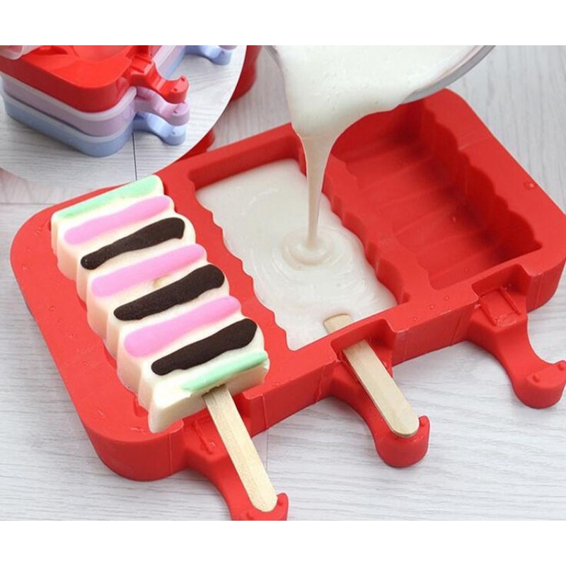 CETAKAN ICE CREAM SILIKON motif cetakan es krim silikon Foodgrade