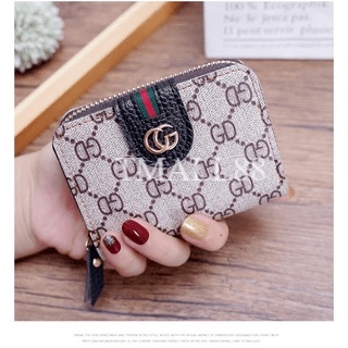 Tmall88 Dompet Koin Mini Wanita Motif GD bahan Kulit Pu