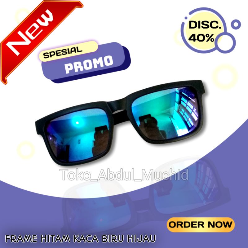 kacamata fashion kacamata berkendara kacamata hitam dewasa warna biru pelangi