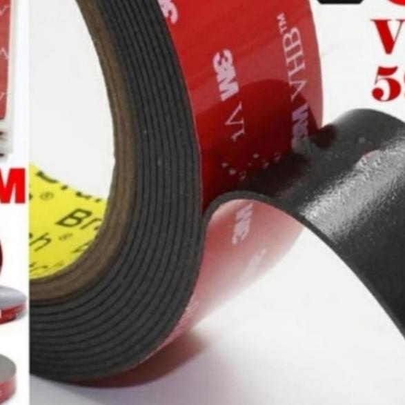 

Double Tape Black VHB 3M Original Super Kuat Super Lengket 24mm Lem 3M