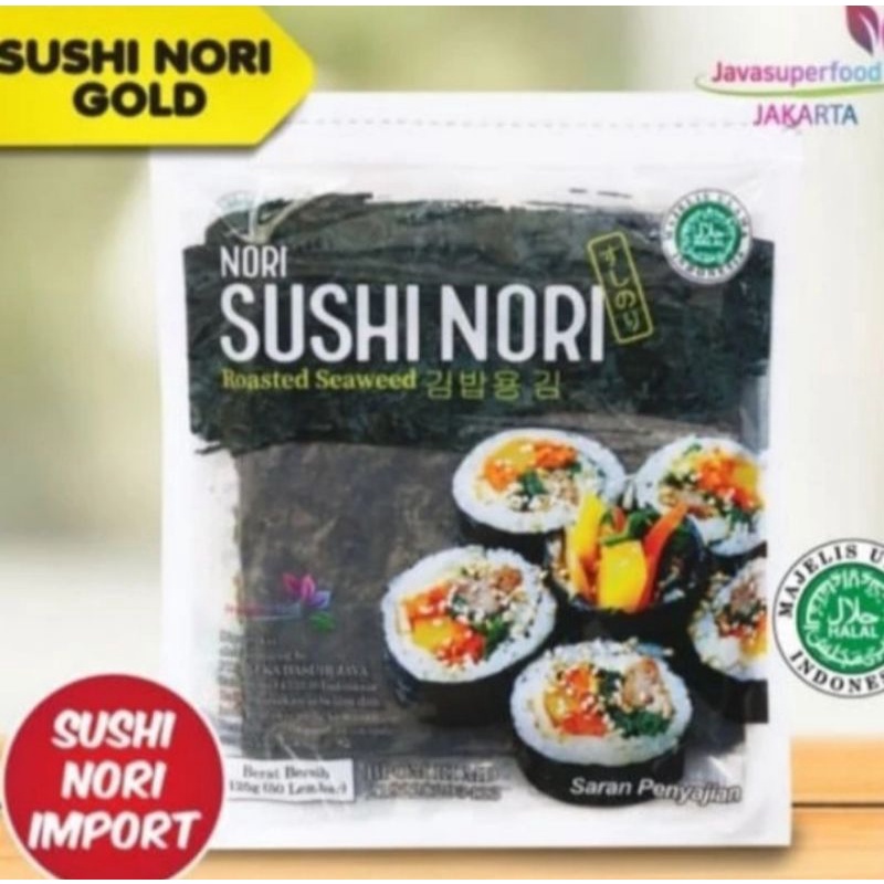 

sushi nori seaweed rumput laut panggang 10 lembar