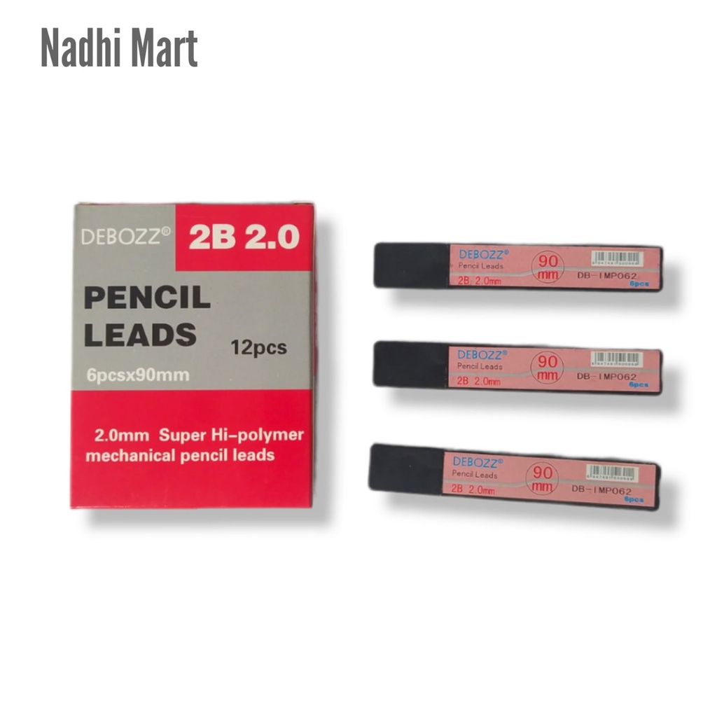 

DEBOZZ ISI PENSIL / REFIL PENSIL / PENSIL MEKANIK / REFILL MECH DEBOZZ 2B 2.0 DB-IMP062