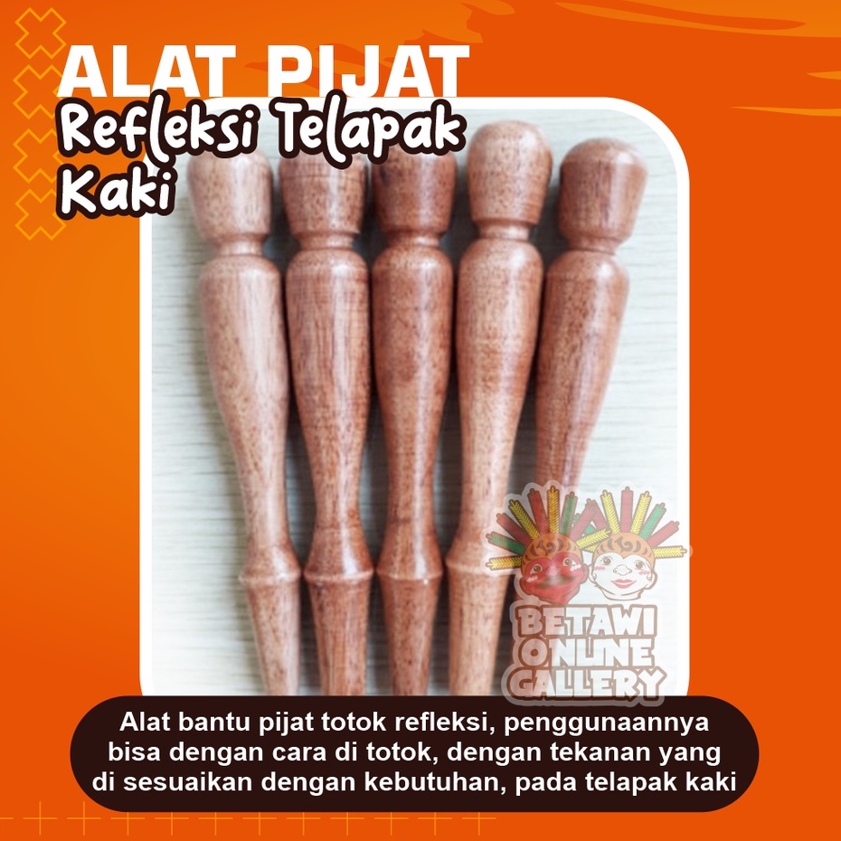 Alat Pijat Refleksi Telapak Kaki Pijet Totok Reflexi Pijit Terapi Pemijat Repleksi Massage Manual Tradisional Kayu Foot Massager