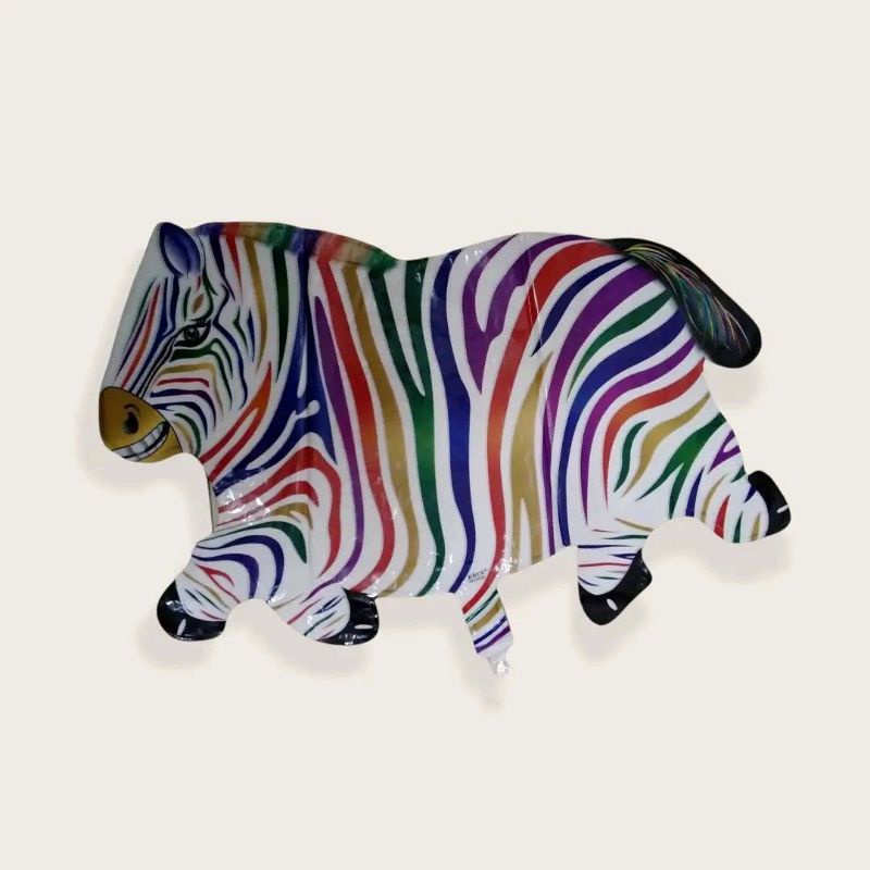 Balon Foil Karakter / Balon Gas Kuda Zebra / Balon Terbang / Balon Ulang Tahun