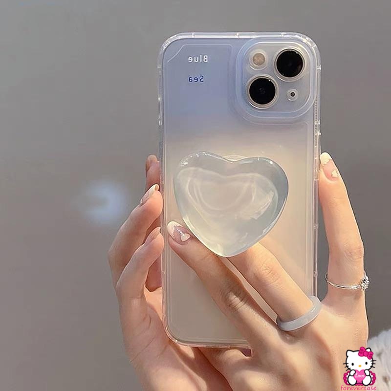 Casing Soft Case Redmi 10 10A 9 9A 9T 10C 9C Note 11 9 8 9s 9pro 10 10s 11s 11pro 10pro Max Motif Hati Warna Gradasi Biru