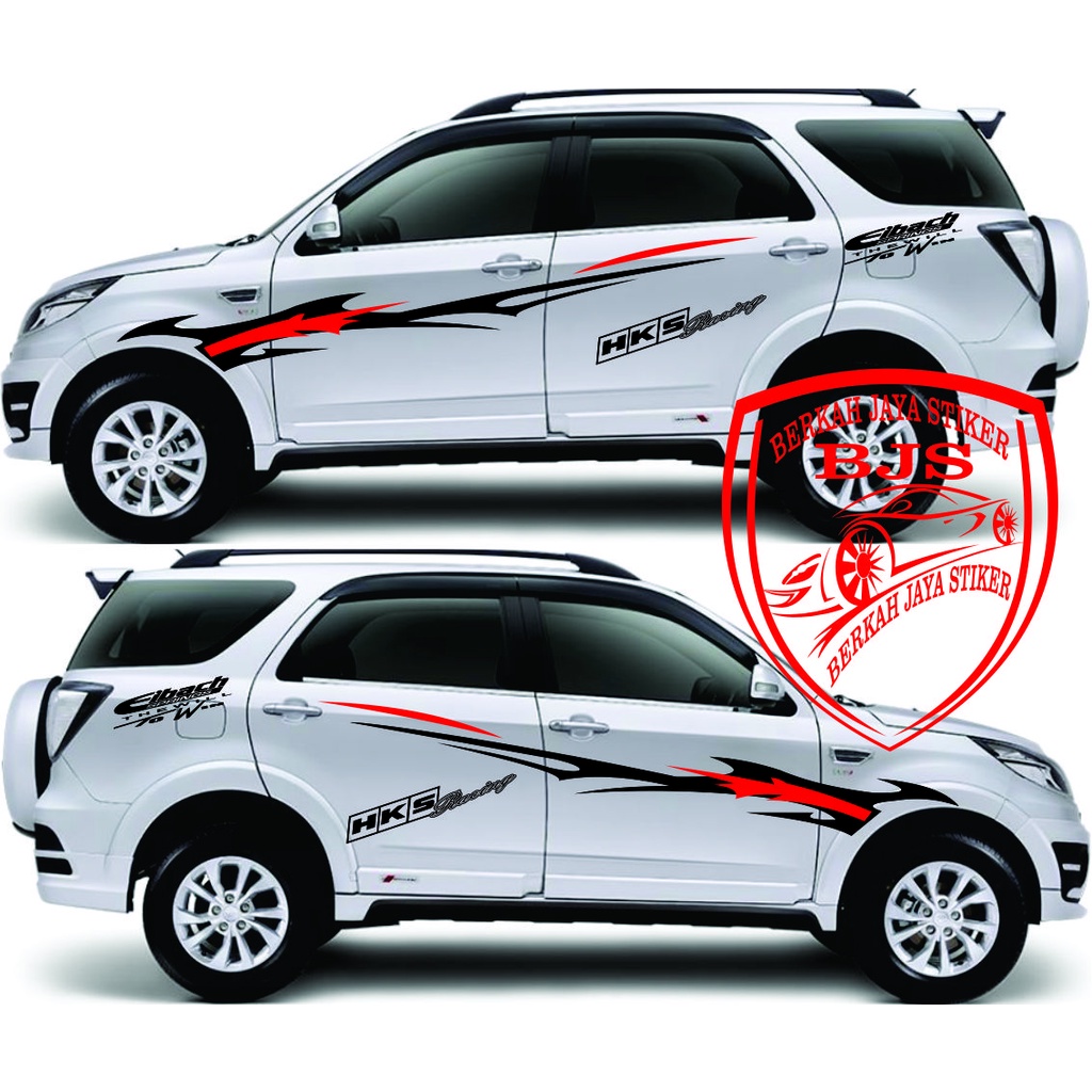 NEW Stiker Body Samping Rush Terios TRD Sportivo terbaru sticker mobil toyota rush trd sportivo stik