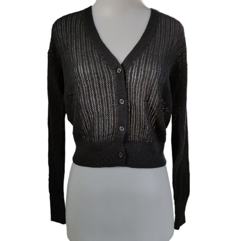 Outer rajut crop uniqlo