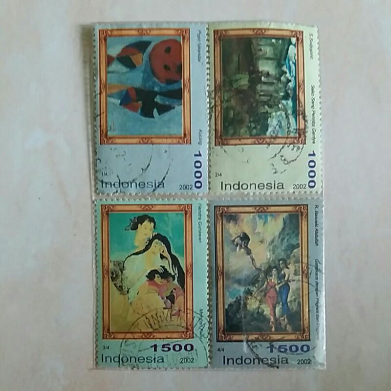 

(AC) Perangko Indonesia 2002 Lukisan Set Lengkap 4pcs Used