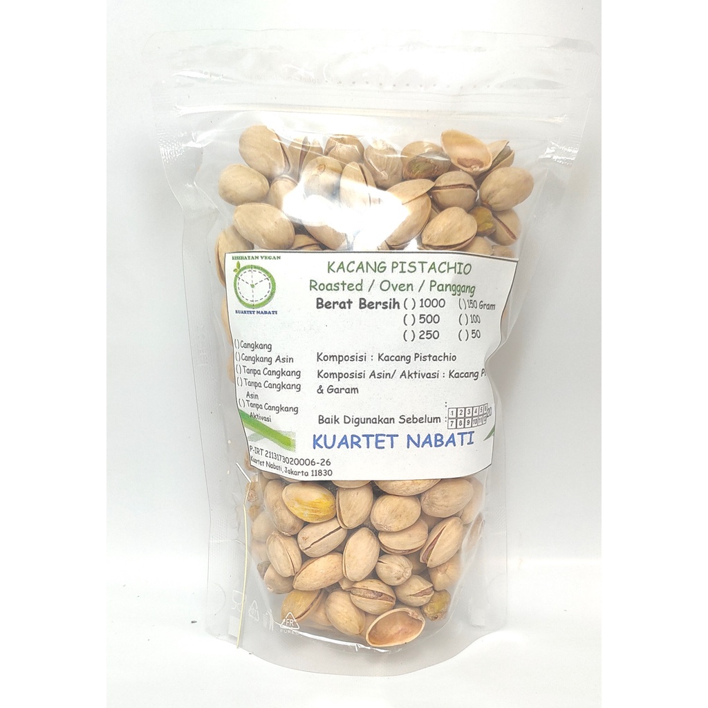 

250gr Roasted Kuartet Nabati Pistachio Nuts - Kacang Pistachio - Kacang Fustuk - Kacang Arab - Premium