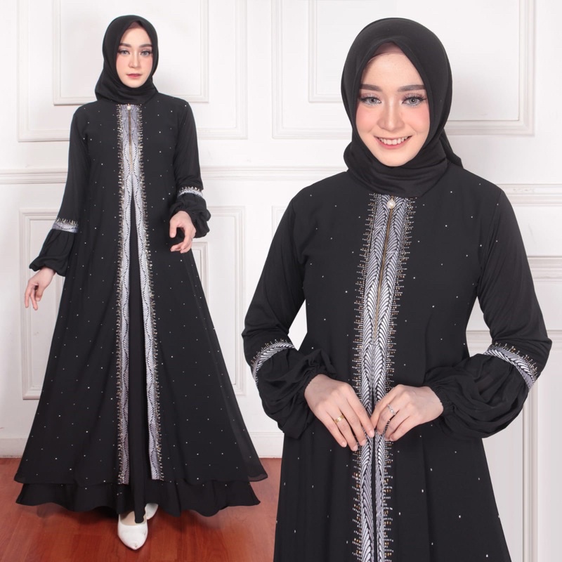 abaya hitam abaya Turki abaya bordir gamis hitam gamis Arab gamis bordir abaya modern