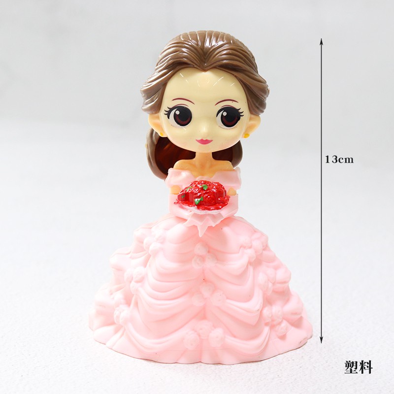 # HJ # Princess Pajangan Kue / Figure Princess  Belle Mermaid Elsa Frozen Snow WhiteHiasan Kue / Figure Pajangan Topper Kue Ulang Tahun