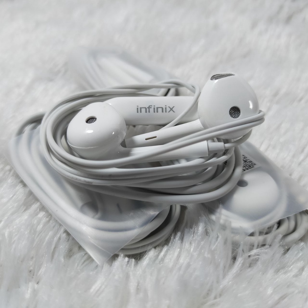 HEADSET 30pcs INFINIX JACK-IN 3,5mm (NONPACK) CABUTAN COCOK UNTUK SEMUA HP oppo,xiami,vivo,infinix,d