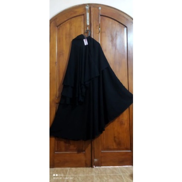 Purdah 3 lapis, Jilbab Safar Jetblack Bonanza / Fortaleza