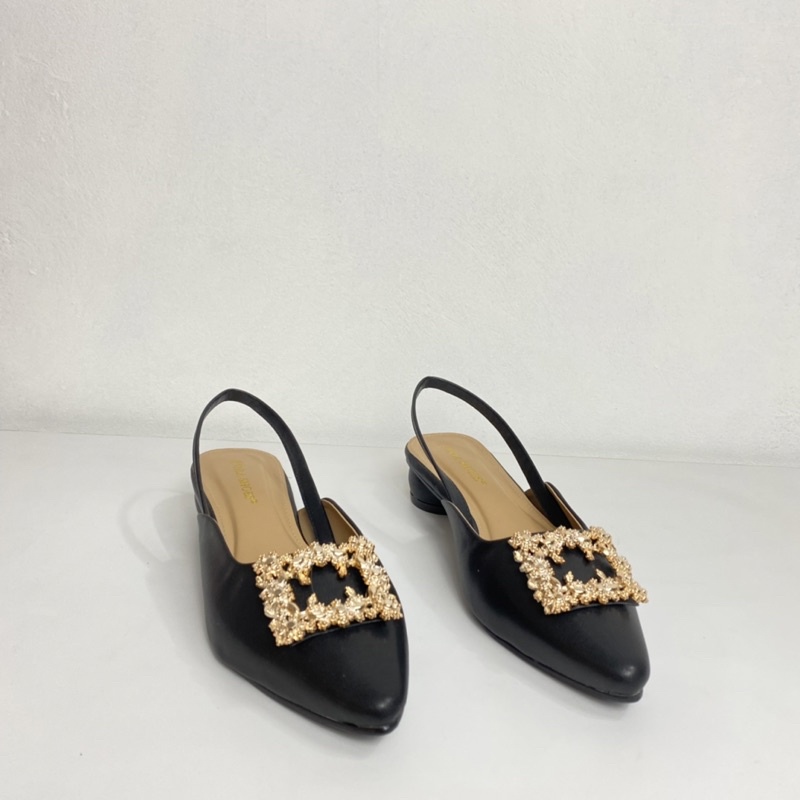 Onlashoes Flatshoes Wanita terbaru PB06 Variasi Kotak Mutiara