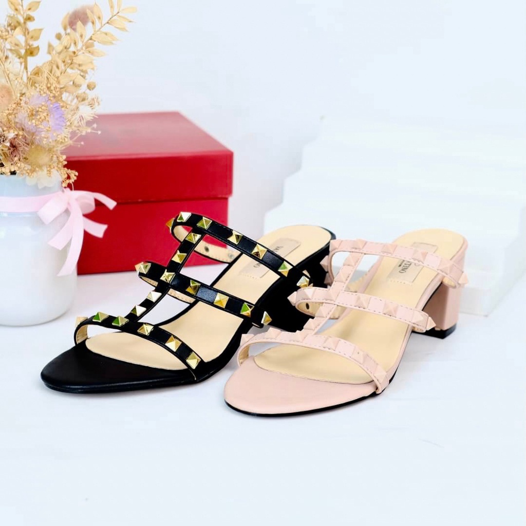 SANDAL WANITA VG ROCKSTUDS VGS03 CAGED SLIDE SENDAL PREMIUM IMPORT