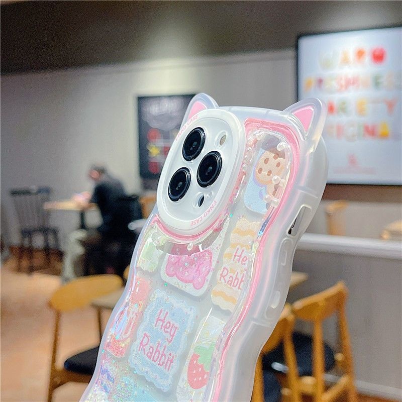 Case Desain Telinga Kucing Untuk iPhone 12 13 11 Pro Max X Xs Max Xr poje
